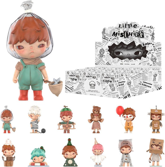 POP MART HIRONO Little Mischief Series, 12PCs Hirono Blind Box Figures, Random Design Action Figures Collectible Toys Home Decorations, Holiday Birthday Gifts for Girls and Boys, Whole Set