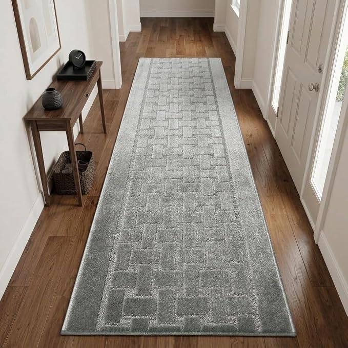 Runner Rug 27 ft, Extra Long Non-Slip Washable Rug, Rubber Backing, Rolled in - Image 7