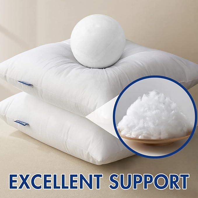 MIULEE Pillow Insert 14x40 Inch Decorative Rectangle Throw Pillow Inserts | - Image 3