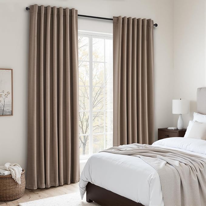 Topfinel 78 Inch Black Out Living Room Boho Curtains 2 Panels Set Room by Topfinel