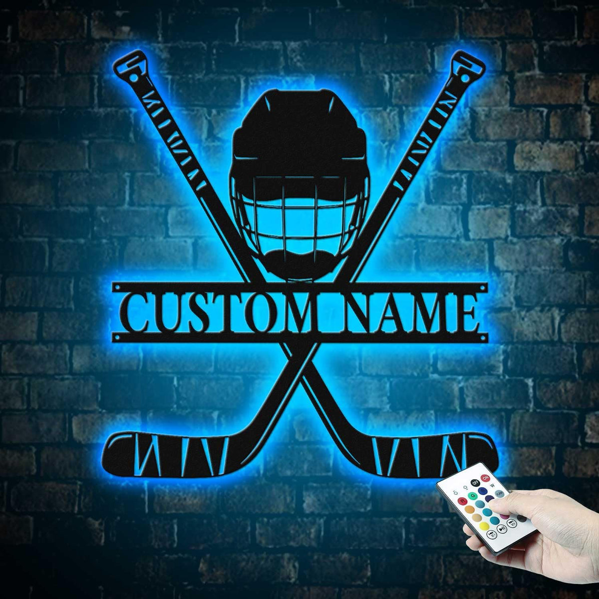 Personalized Field Hockey Wall Sign – Custom LED Name Light with Sticks & Ball, Neon Sign for Girls Room, Locker Room, Sports Fans, Team Gifts, Hockey Décor