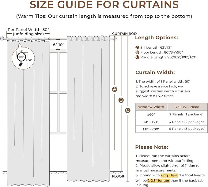 INOVADAY 100% Blackout Curtains - Image 9