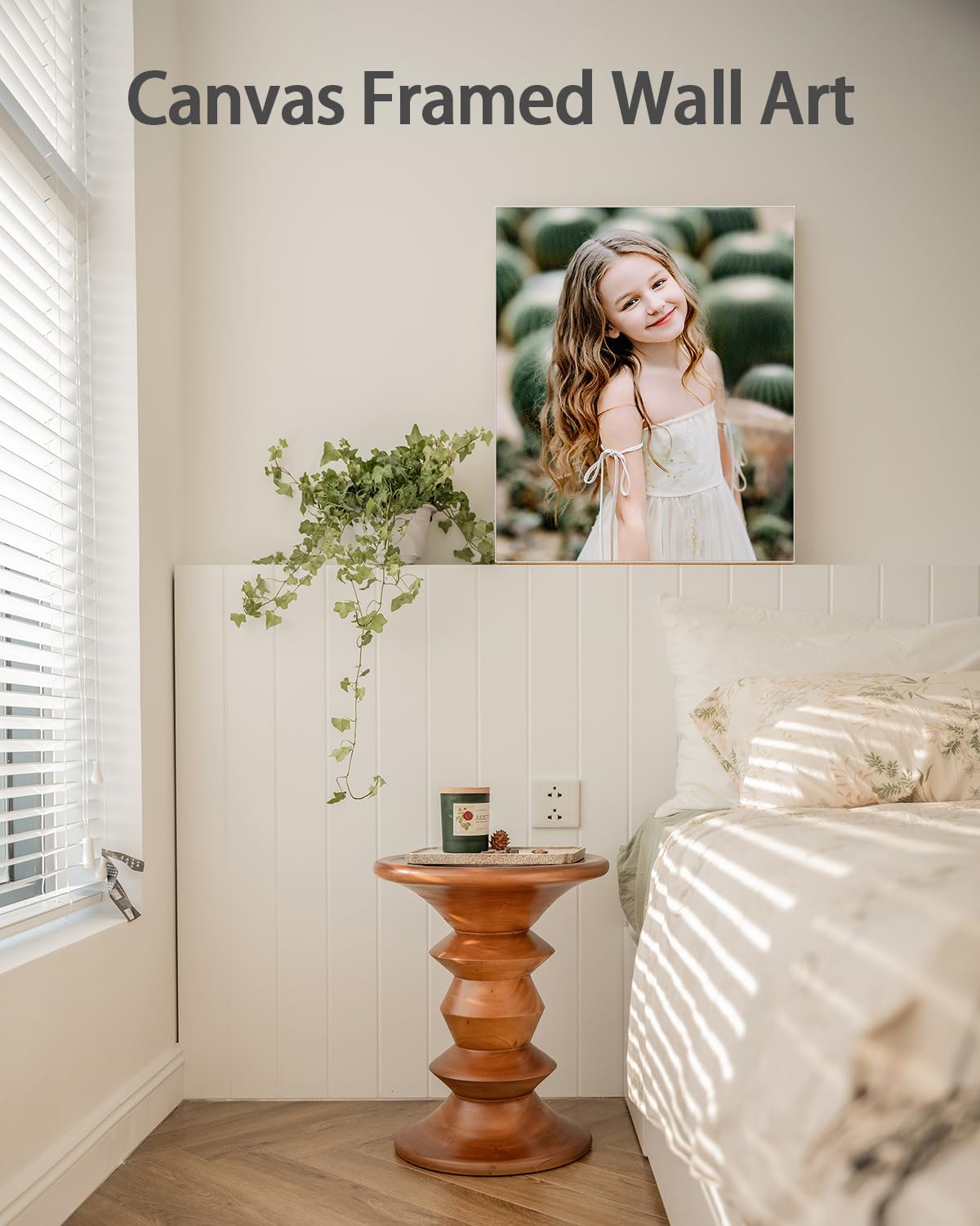 AbcCustomize Canvas Prints with Your Photos，Custom Canvas Wall Art for Bedroom, Living Room, Farmhouse Decor，Personalized Gifts Canvas Prints for Family，Friend，Lover，Pet