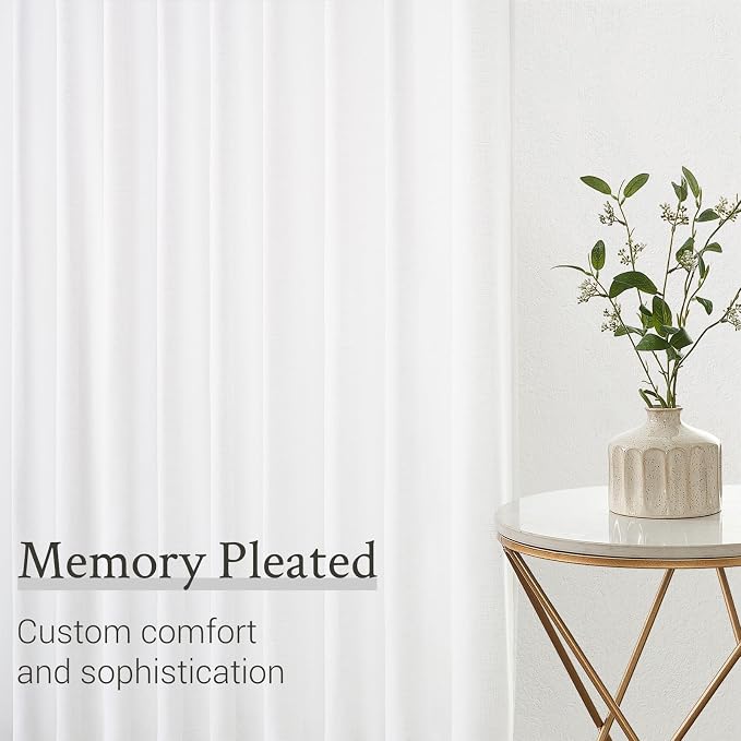 Topfinel Pinch Pleated Curtains 100 Inches Long 2 Panels Set, 40x95 inch Length - Image 4