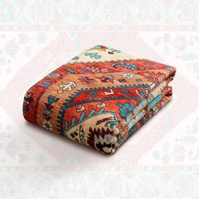 SERISSA 4ft Washable Non Slip Round Boho Area Rug - Image 7