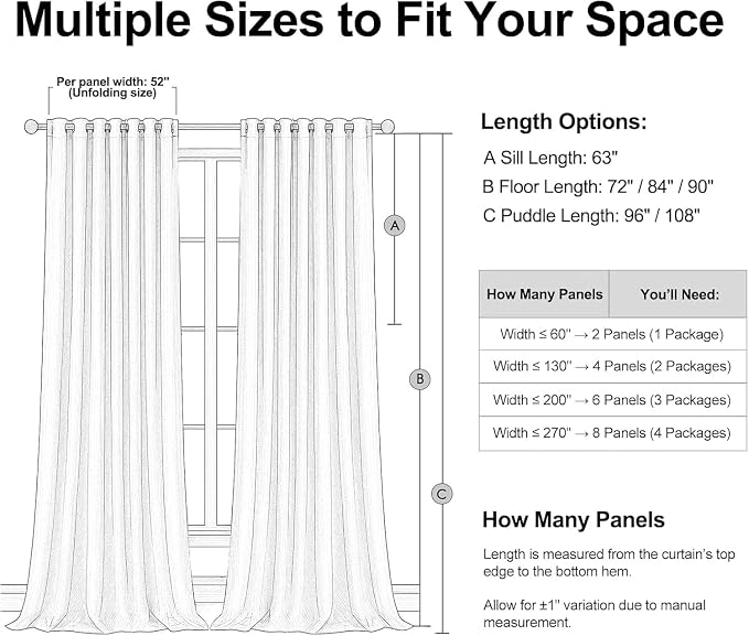 Topfinel 92 Inch Linen Blackout Curtains - Image 8