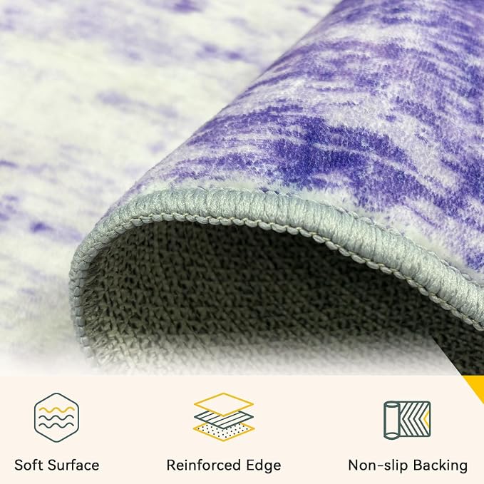 RELEANY Washable Square 8'x8' Area Rug - Image 2