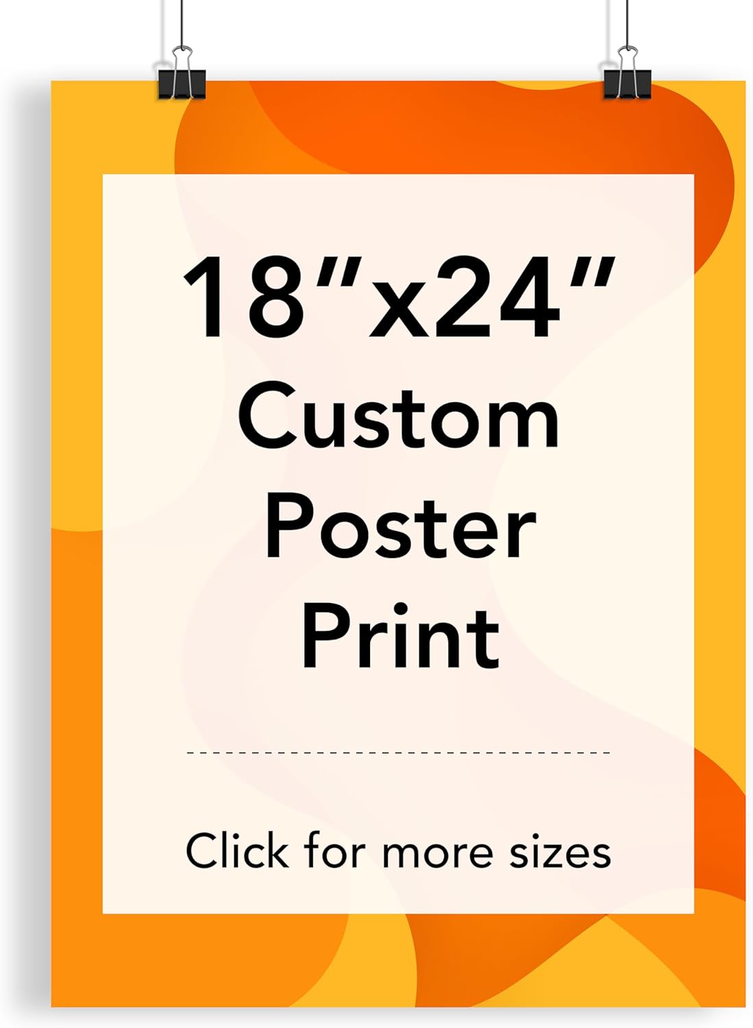 Custom Poster Print, 18x24, Upload Any Photos/Images, Personalized Photo Prints, DIY Your Own Poster, Photo to Poster Printing