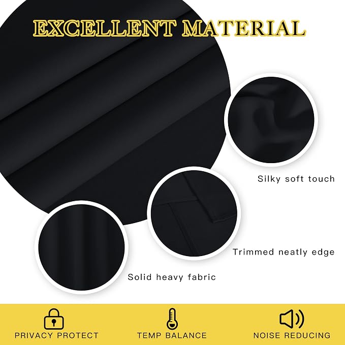 NICETOWN Blackout Sliding Glass Door Curtain - Image 3