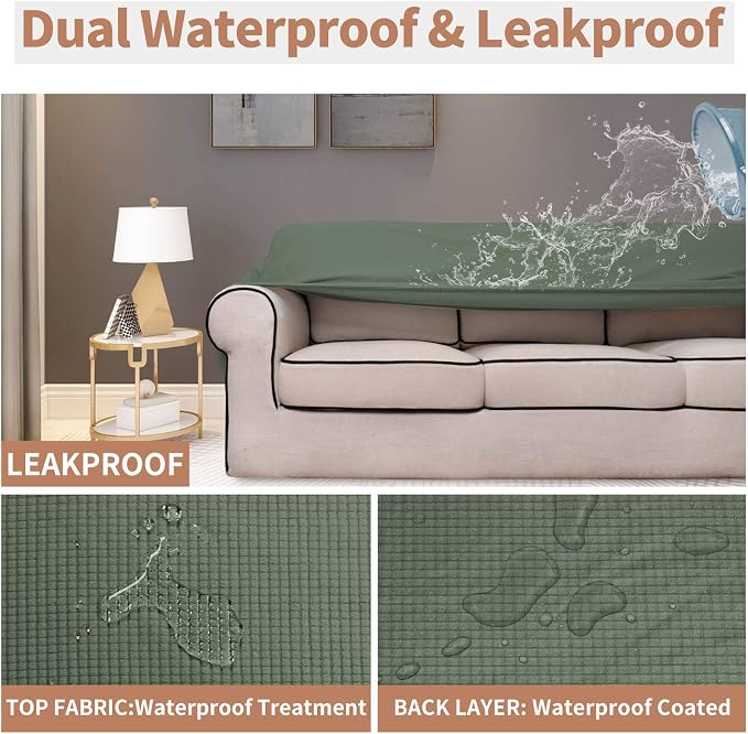 Easy-Going 100% Waterproof Oversized Loveseat Cover, Couch Cover - Image 3