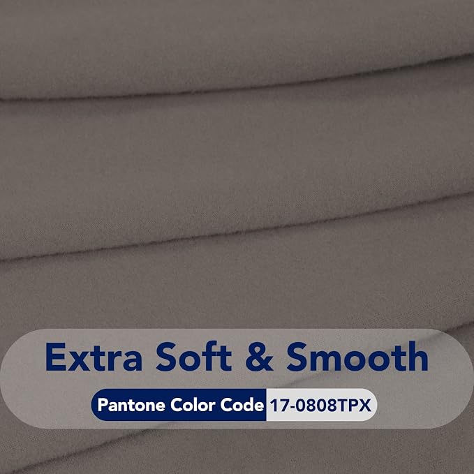 PureFit Stretch Couch Covers for Sofa Large Sofa Slipcovers Taupe | 1-Piece - Image 5