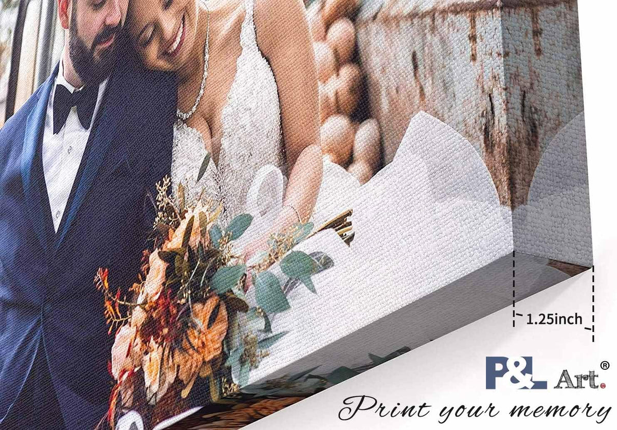 Personalized Custom Canvas Prints: Photo On Canvas (Framed Canvas, 8x10) Transform Your Photos into Stunning Framed Wall Art Digitally Printed Photo To Canvas Ideal for Home Decor, Gifts Keepsakes.