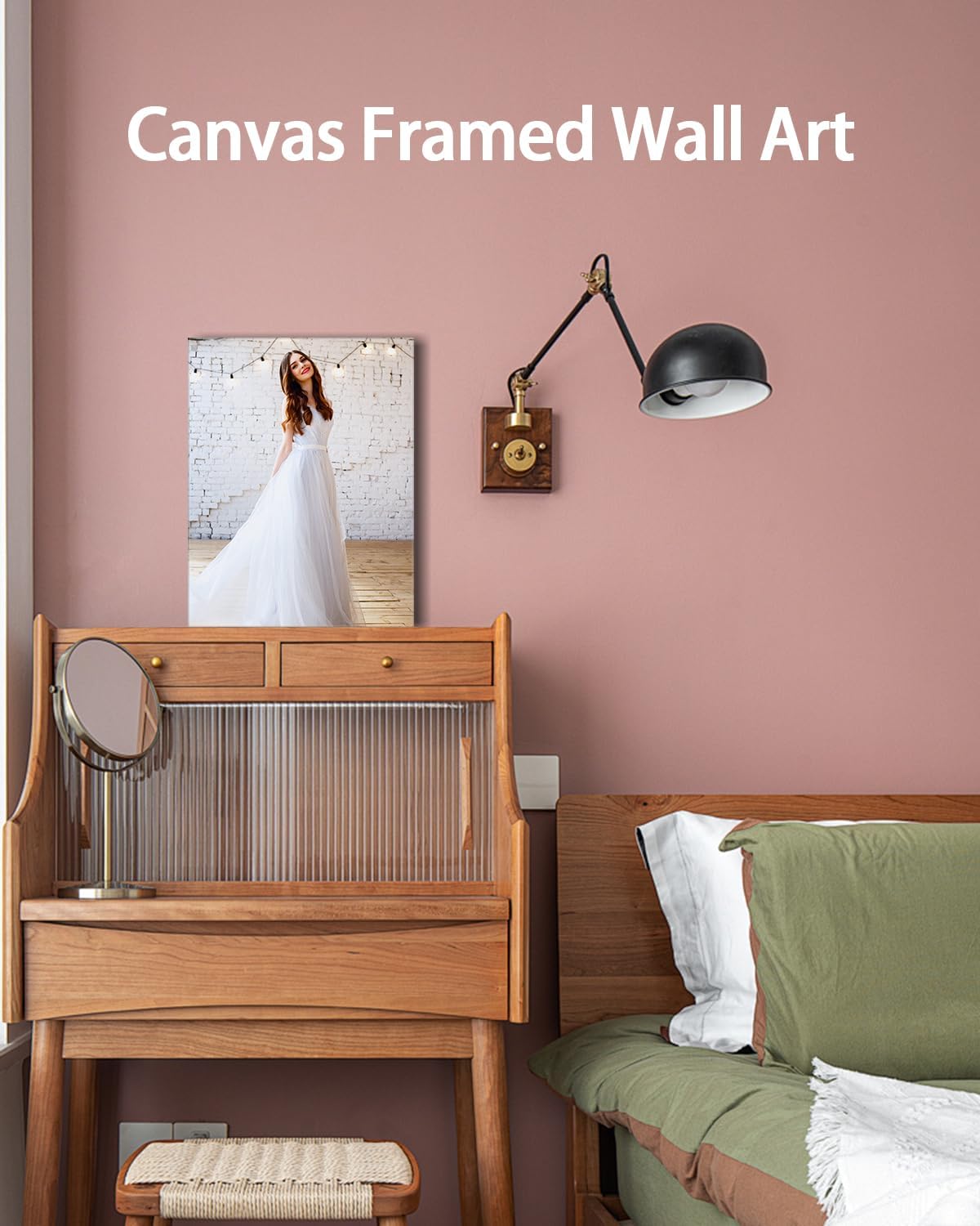 AbcCustomize Canvas Prints with Your Photos, Personalized Photo To Canvas Print for Bedroom, Living Room, Farmhouse Office Decor,Custom Canvas Wall Art for Gifts & Keepsakes, Ready to Hang