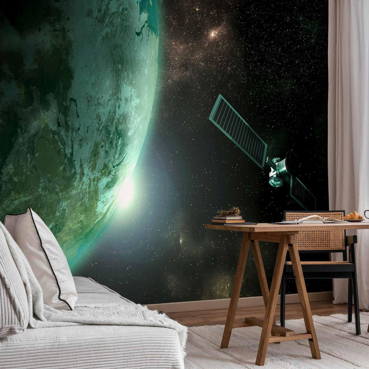 artgeist Premium Wall Mural Cosmos Galaxy 138x101 in - XXL Non-Woven Wallpaper Fleece Wall Decor Photo Print Picture Image Design Home n-B-0007-a-b