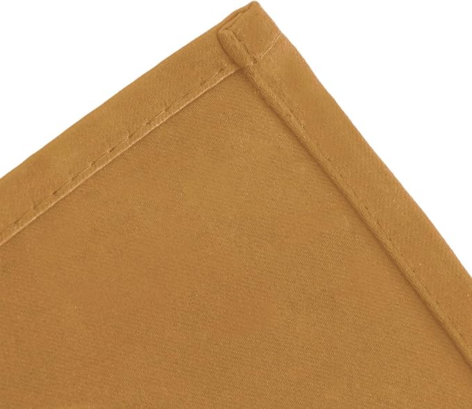 Mustard Yellow Blackout Curtains 66 x 63 Inch Length/Set of 2 Curtain - Image 7