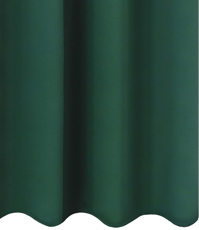 Dark Green Thermal Blackout Curtains/52 x 108 Inch/Set of 2 Panels Room - Image 9