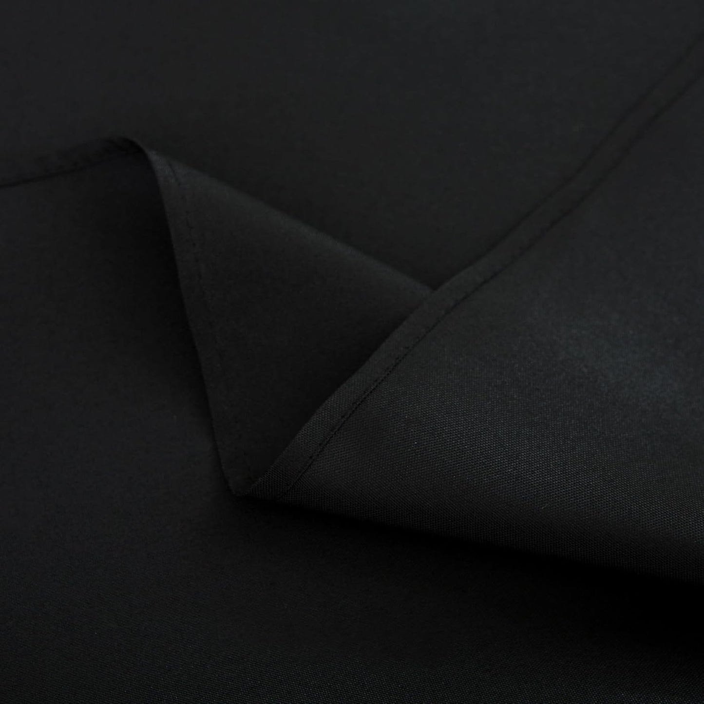 sancua 2 Pack Small Square Tablecloth 24 x 24 Inch Black, Stain and Wrinkle Resistant Washable Polyester Table Cloth Decorative Solid Fabric Table Cover for Nightstand End Bedside Tables