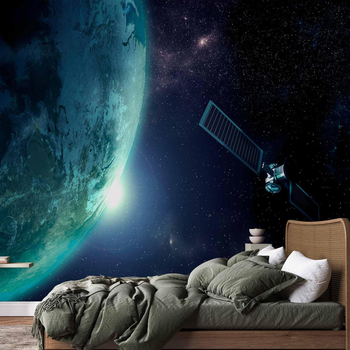 artgeist Wall Mural Cosmos Galaxy 173x124 in - Peel and Stick Self-Adhesive Wallpaper Removable Large Sticker Foil Wall Decor Print Picture Image Design n-B-0007-a-c