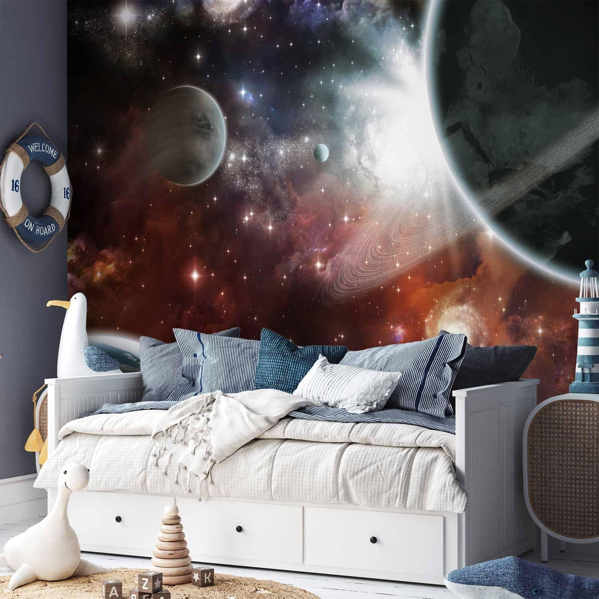 artgeist Wall Mural Cosmos Galaxy 157x110 in - XXL Non-Woven Wallpaper Fleece Wall Decor Photo Print Picture Image Design Home 10110905-32