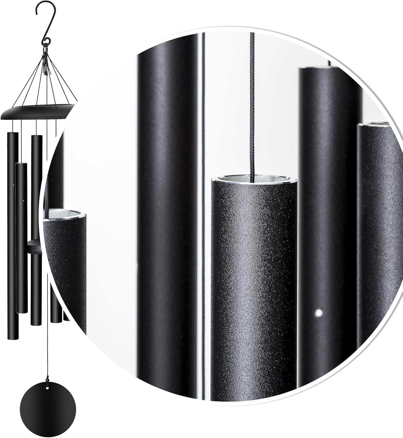 Wind Chimes Outdoor Deep Tone，36'' Large Memorial Wind Chimes for Outside，Wind Chime Gifts for mom/Grandma,Balcony,Garden Décor