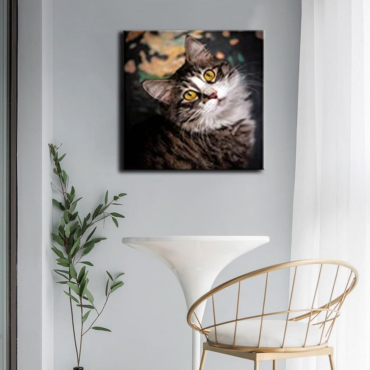 Laoife Custom Canvas Painting 12"x12" Upload Images, Custom Canvas Prints Photos Gifts with Your Photos Personalized Canvas Pictures of Kid Lover Family Pet, Wall Art