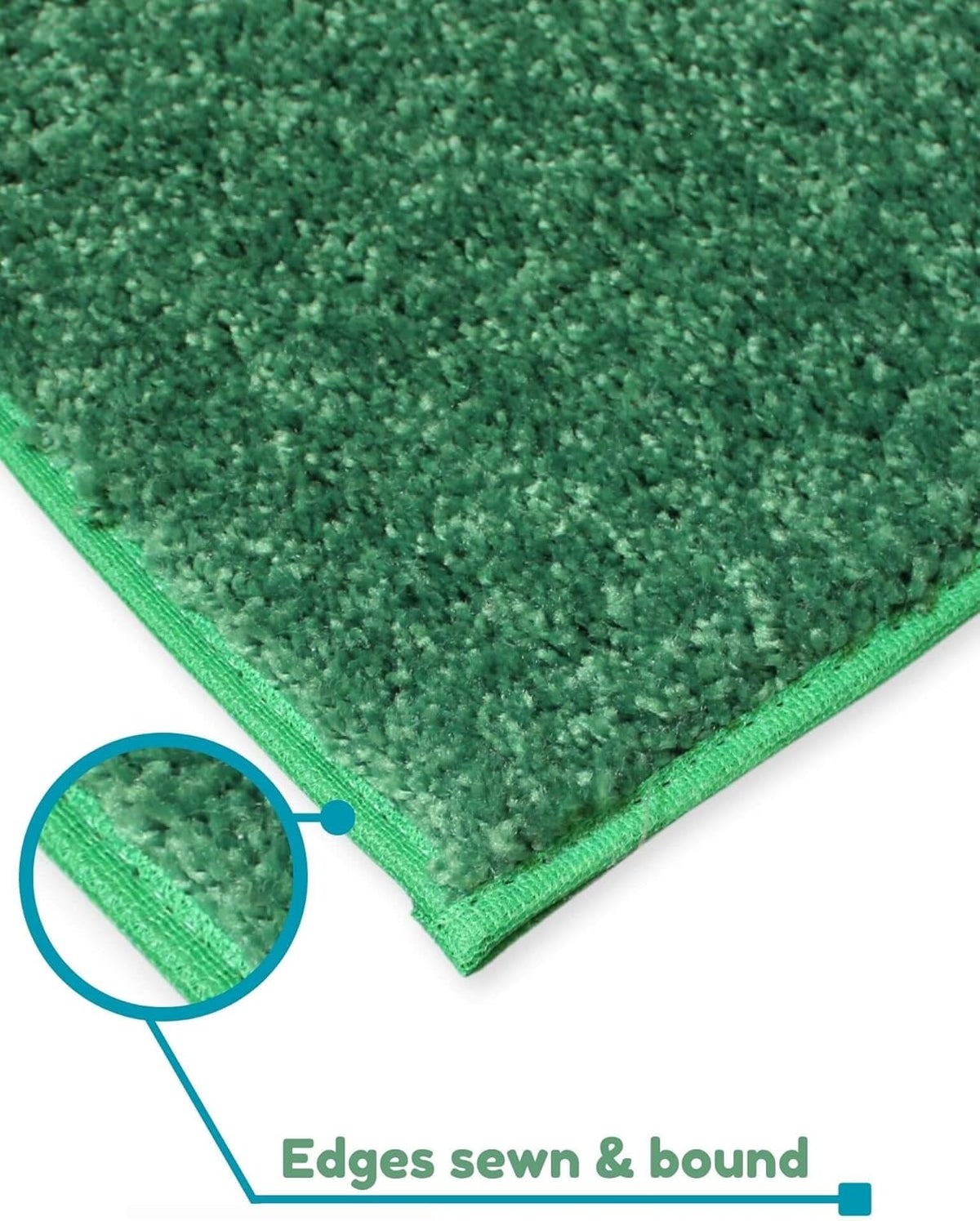 KOECKRITZ Soft and Colorful Kids Classroom Area Rugs (Passes Flammability Pill Test) Many Sizes and Bright Colors to Select from (4' x 4', Froggy)
