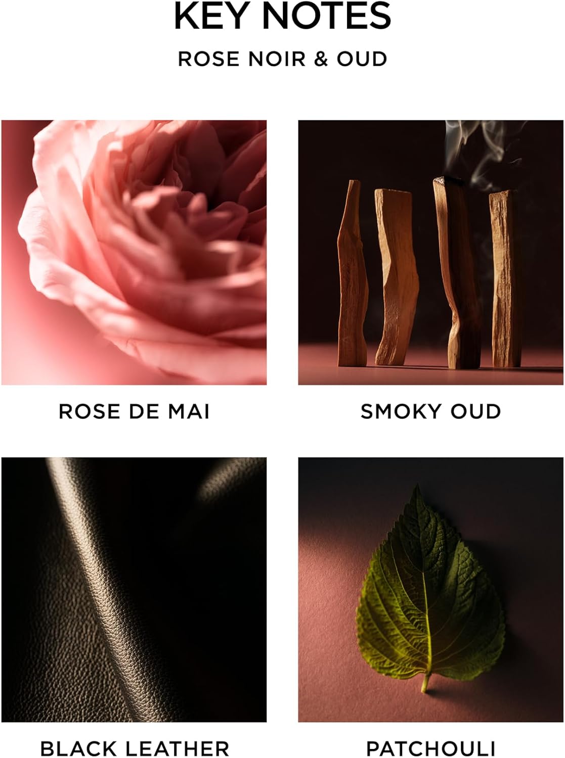 NEST New York Scented Classic Candle, Rose Noir & Oud - 8.1 oz - Up to 60-Hour Burn Time - Reusable Glass Vessel