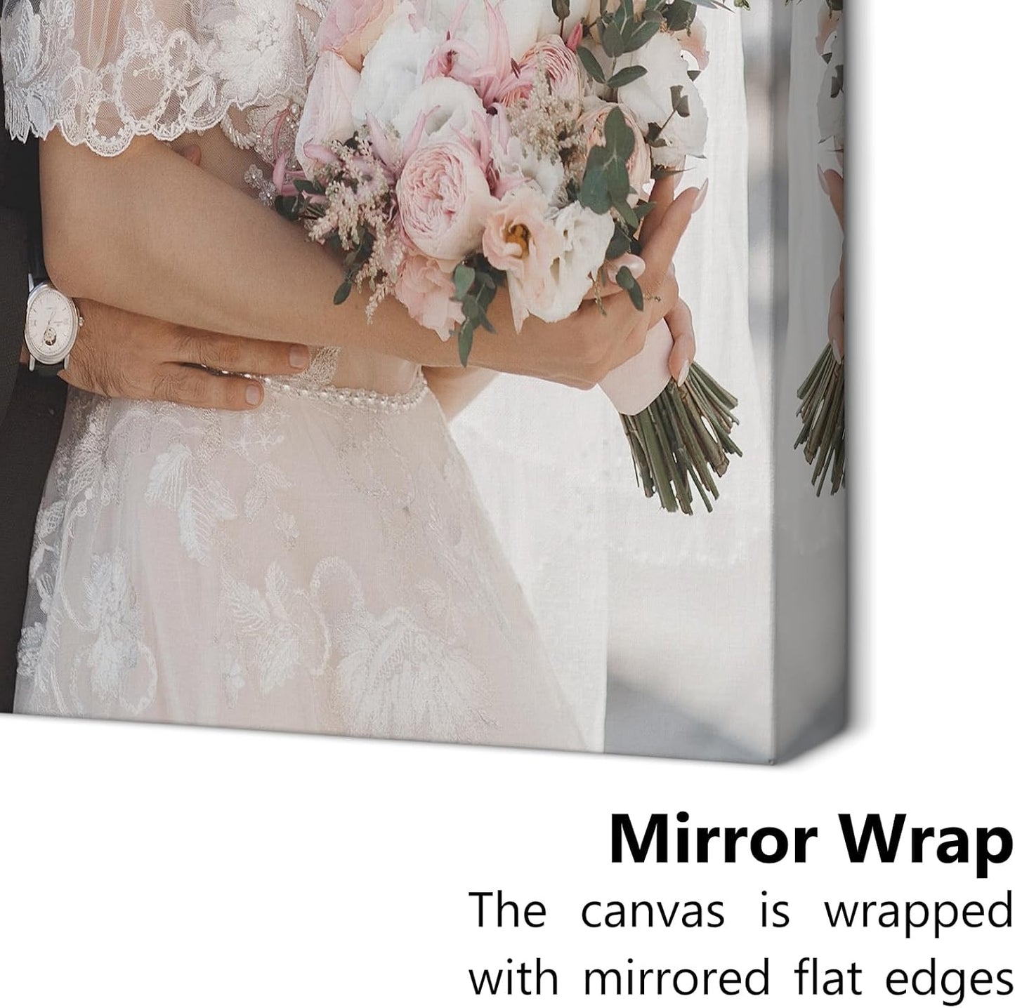 Personalized Custom Canvas Prints with Your Photos & Text, Customized Picture Print, Transform Own Images Into Framed Wall Art Digitally Printed Photo to Canvas, Keepsakes Gifts for Family 16x20’’