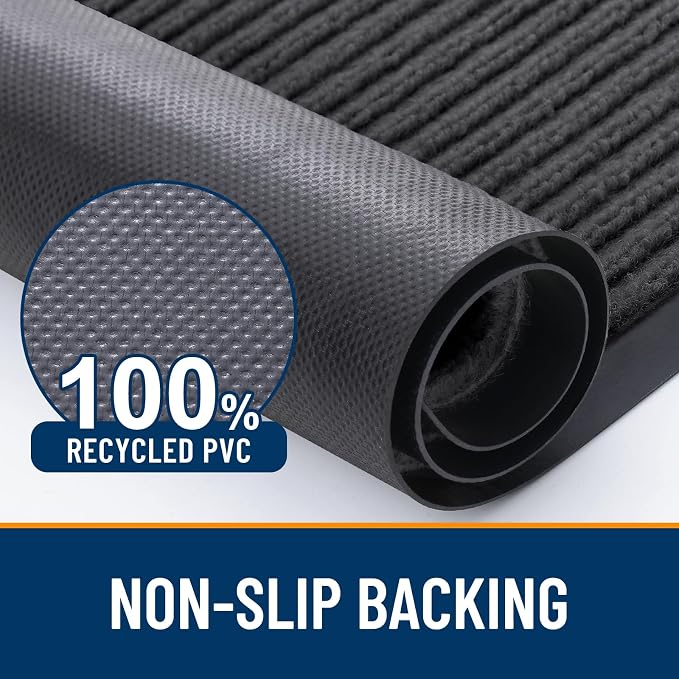 OLANLY Front Door Mat 47x30, Waterproof Heavy-Duty Indoor Outdoor Doormat | - Image 3