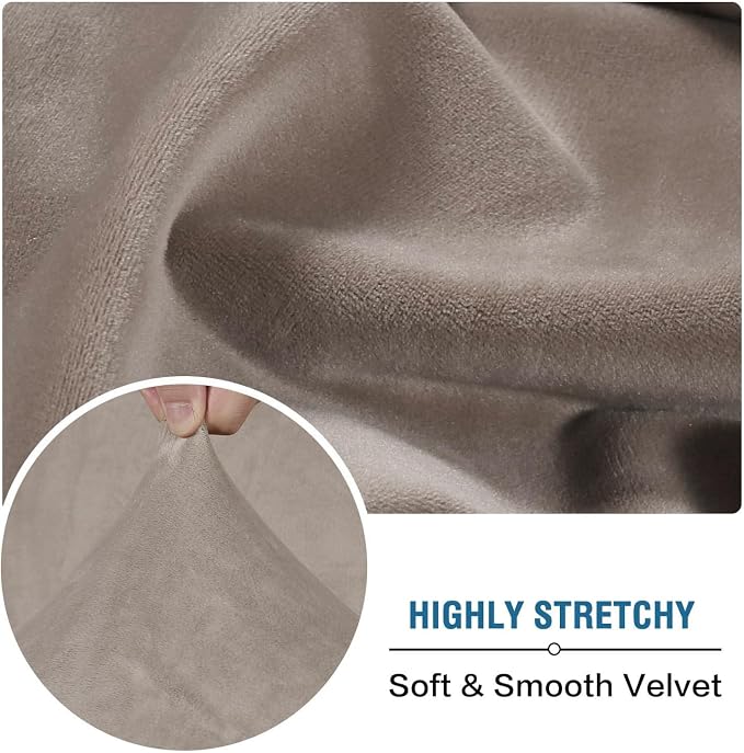 H.VERSAILTEX Velvet Stretch Individual Chaise Cover Sectional Couch Covers - Image 5