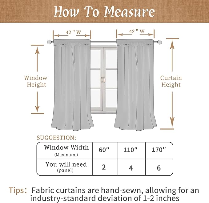 Linen Blackout Curtains 84 Inches Long - Image 9