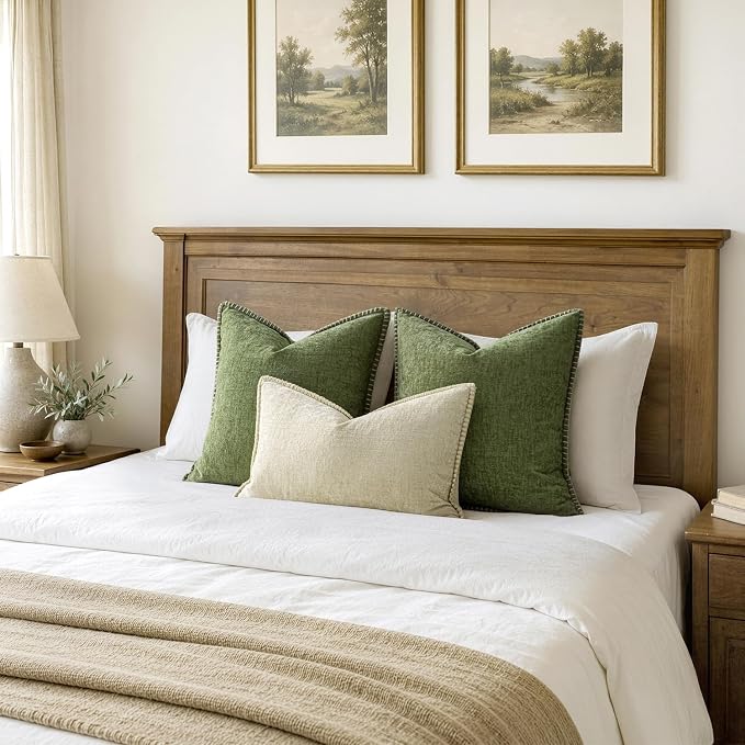 MIULEE Decorative Couch Throw Pillow Covers 18x18 Inch Sage Green 2 Pack | - Image 6