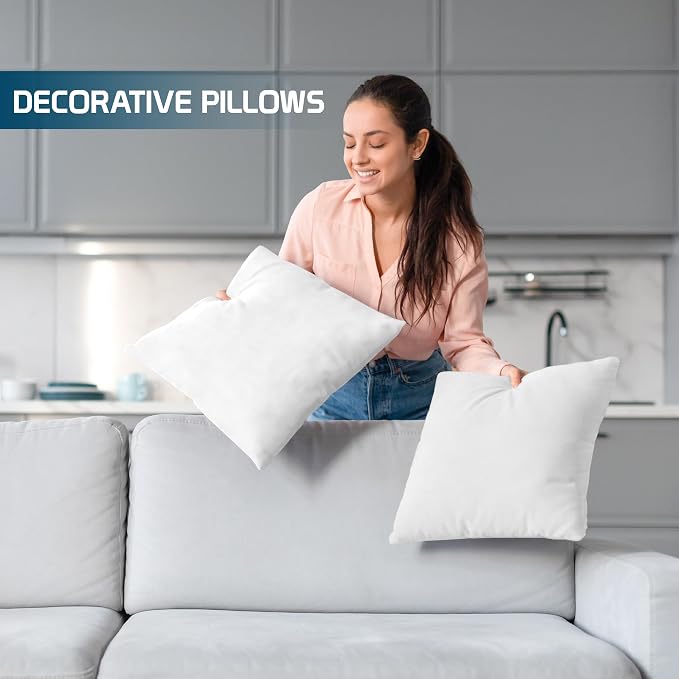 Utopia Bedding Throw Pillows, Decorative 26x26 Pillow Inserts - Image 3
