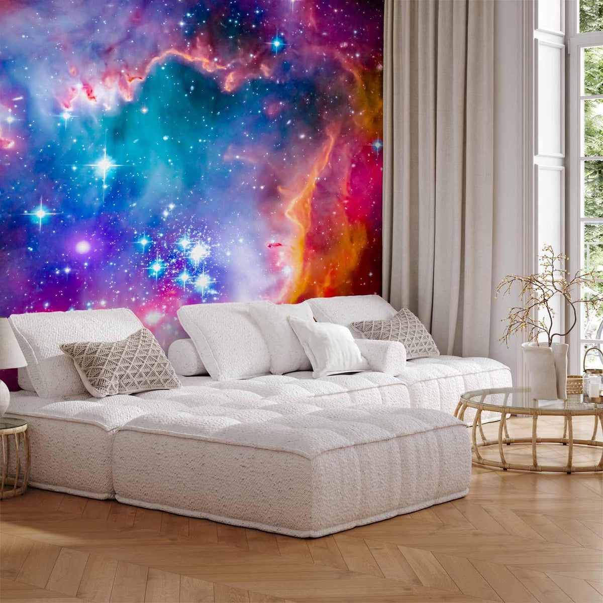 artgeist Wall Mural Abstract 79x55 in - XXL Non-Woven Wallpaper Fleece Wall Decor Photo Print Picture Image Design Abstract Cosmos Sky Star i-G-10010-a-a