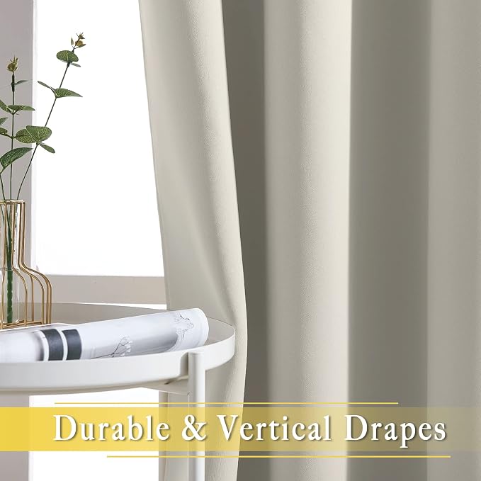 NICETOWN Blackout Curtains 72 inches Long, Grommet Privacy Window Treatment - Image 6