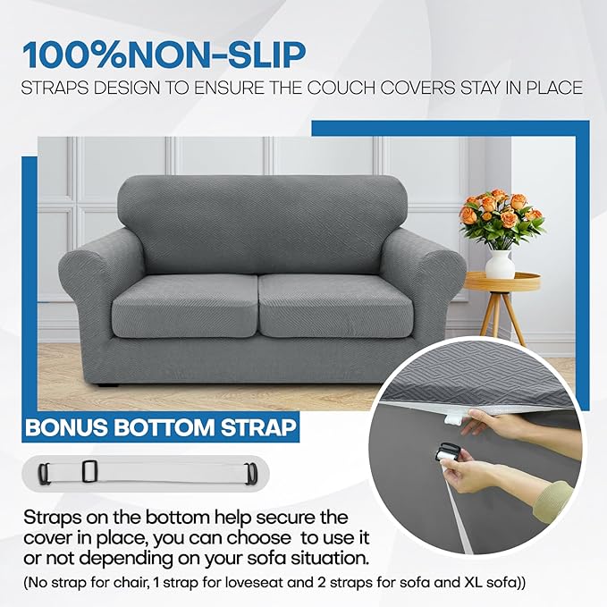 XINEAGE 2026 New 4 Pieces Couch Covers - Image 7