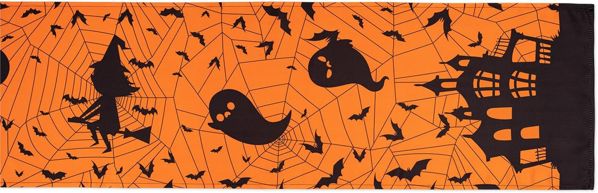 YiHomer Halloween Silhouettes Tabletop for Halloween Decorations, Dinner Parties and Scary Movie Nights, Horror Night, Table Runner, 14 x 108