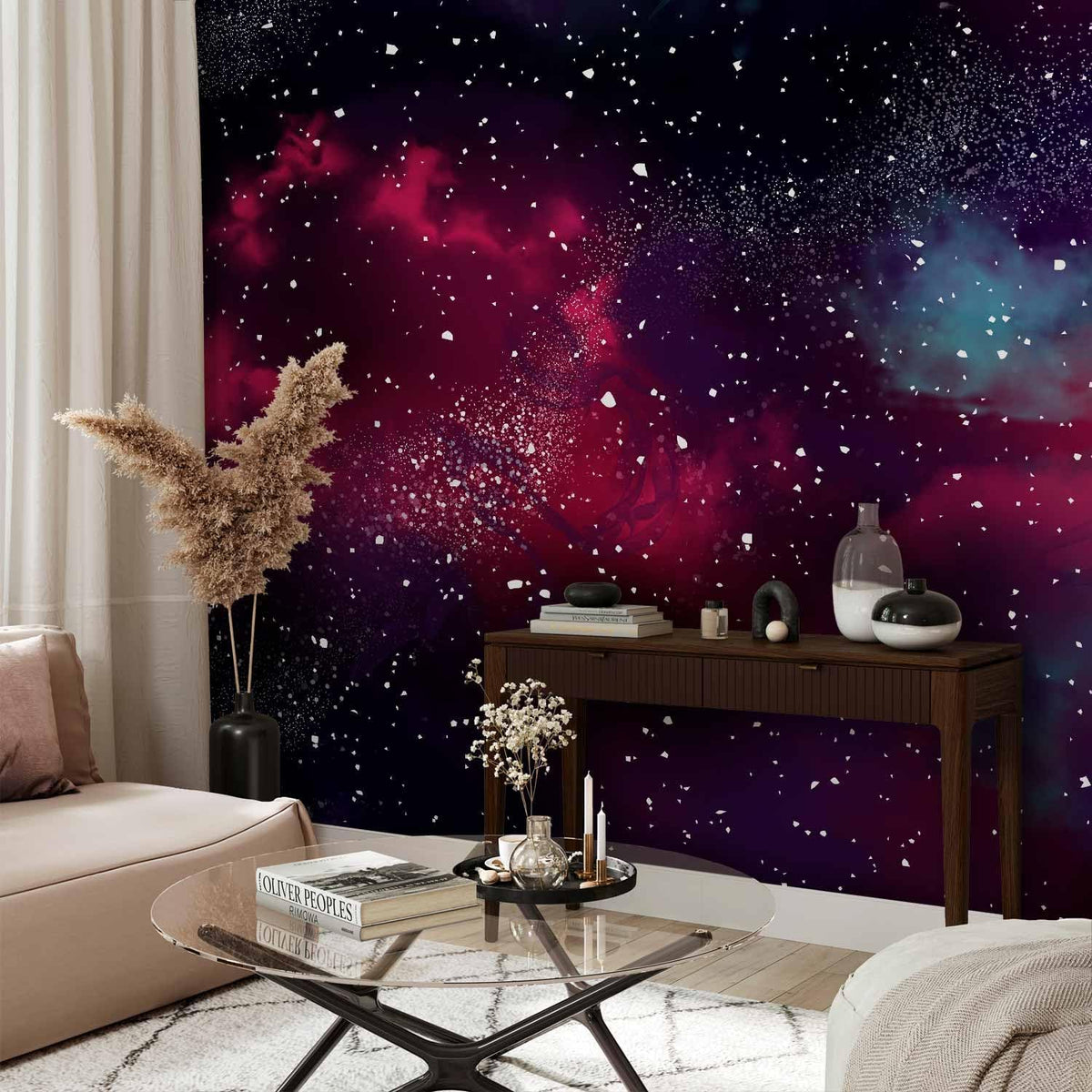 artgeist Wall Mural Space 96x69 in - Peel and Stick Self-Adhesive Wallpaper Removable Large Sticker Foil Wall Decor Print Design Mural Galaxy Universe Cosmos Sky a-A-10326-a-a