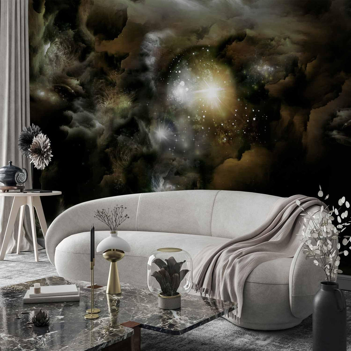 artgeist Premium Wall Mural Cosmos Galaxy 118x83 in - XXL Non-Woven Wallpaper Fleece Wall Decor Photo Print Picture Image Design Home n-A-0027-a-b