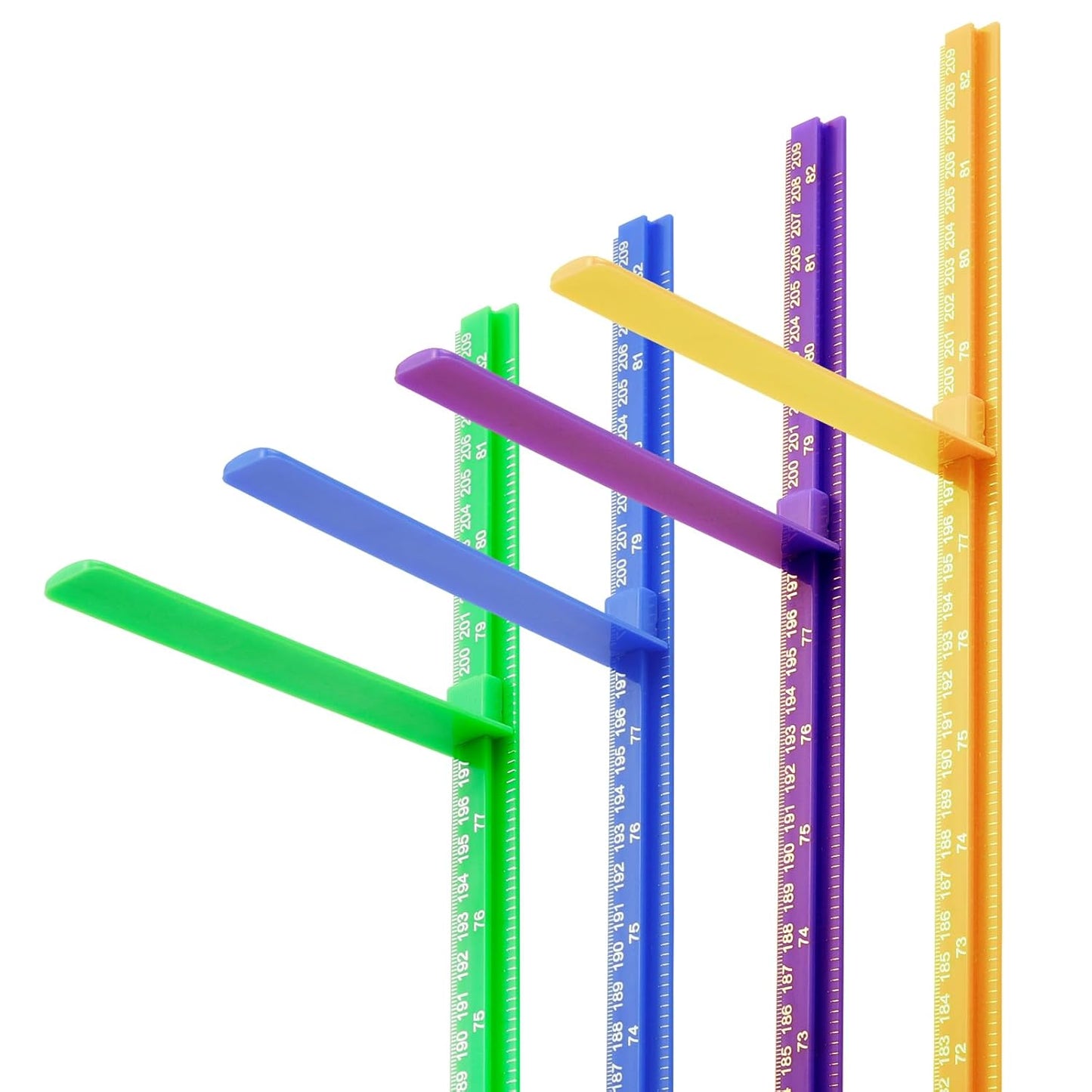Height Measurement for Wall, Children Height Chart Ruler, Portable 3D Removable Growth Chart, Wall Height Measurement for Kids and Nursery Medical Office 79 inch (Blue)