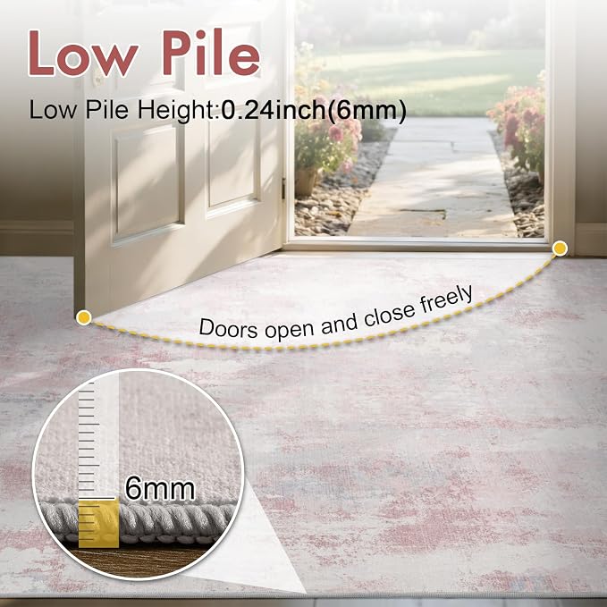 5x7 Ft Area Rugs for Living Room, Soft Non-Slip Washable Rugs Modern Abstract - Image 7
