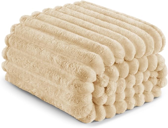 Exclusivo Mezcla Striped Fleece Throw Blanket - Image 8