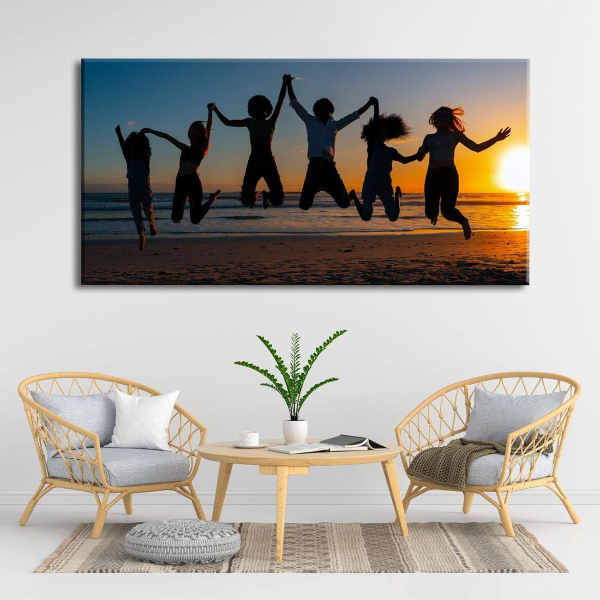 Laoife Custom Canvas Prints with Your Photos for 40"x20" Wall Art, Customized Canvas Pictures of Your Wedding, Families - Personalized Your Image/Photo