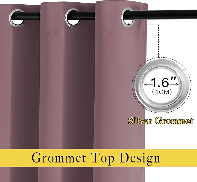 NICETOWN Blackout Small Window Curtains - Image 2