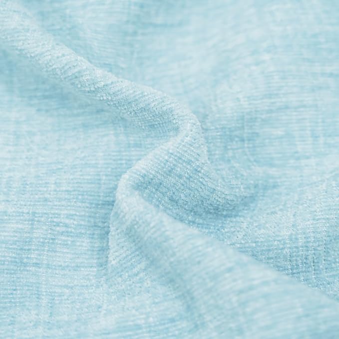CaliTime Decorative Throw Pillow Covers 24 X 24 Inches Light Blue Grey | Pack - Image 2