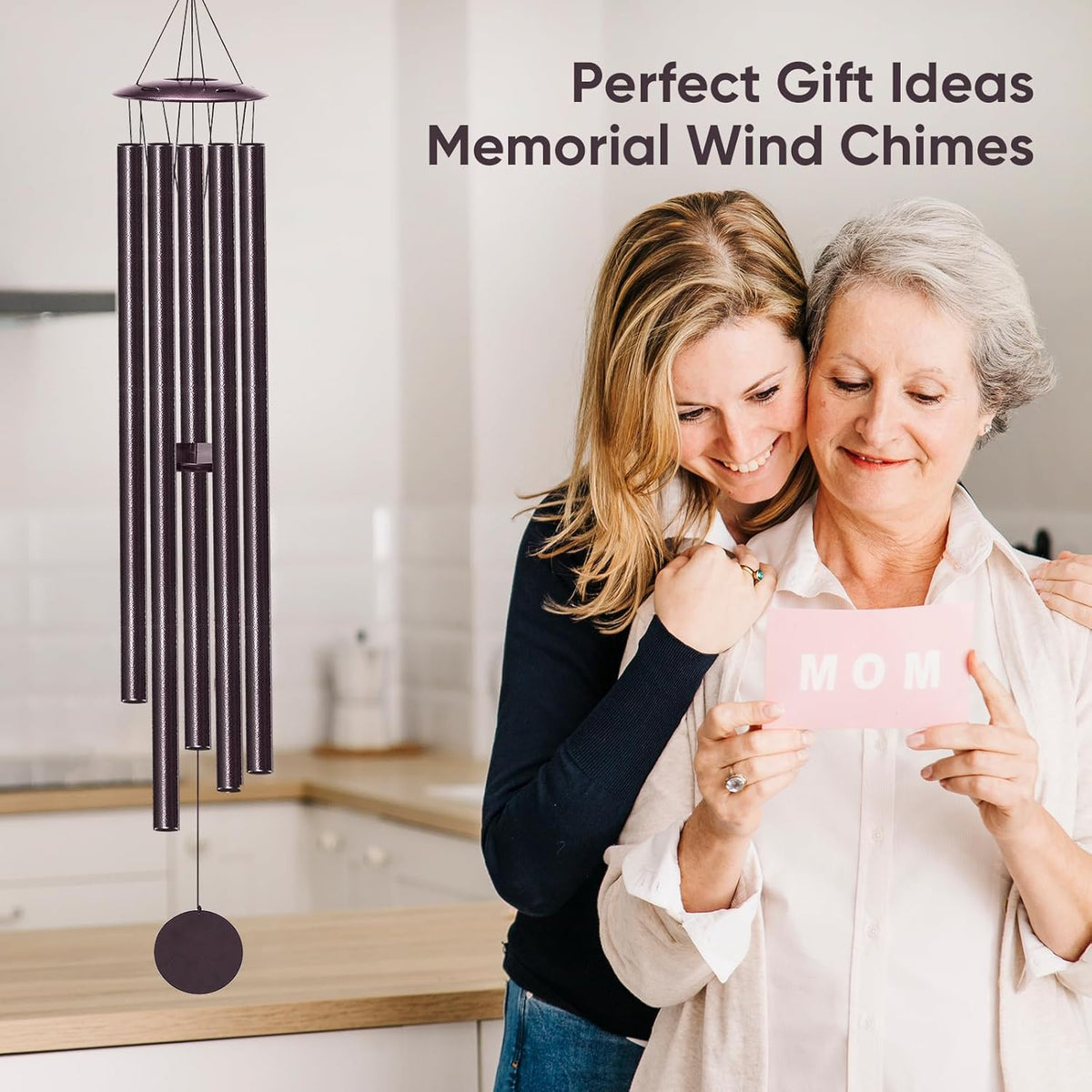 Large Wind Chimes for Outside Deep Tone, 65" Deep Tone Wind Chimes for Outside Porch Garden Patio Balcony Memorial Room Decor, Memorial Sympathy Gift for Loss of Loved One