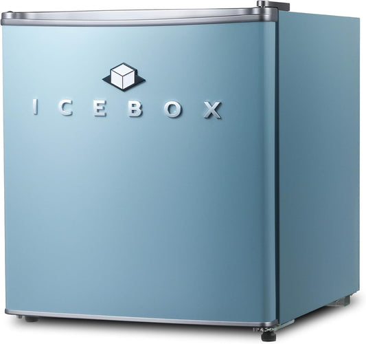 IBCR17SLT Compact, Energy Star Certified Small, Single Door Mini Fridge with Freezer Refrigerator, Standard (1.7 cu ft), Slate Blue