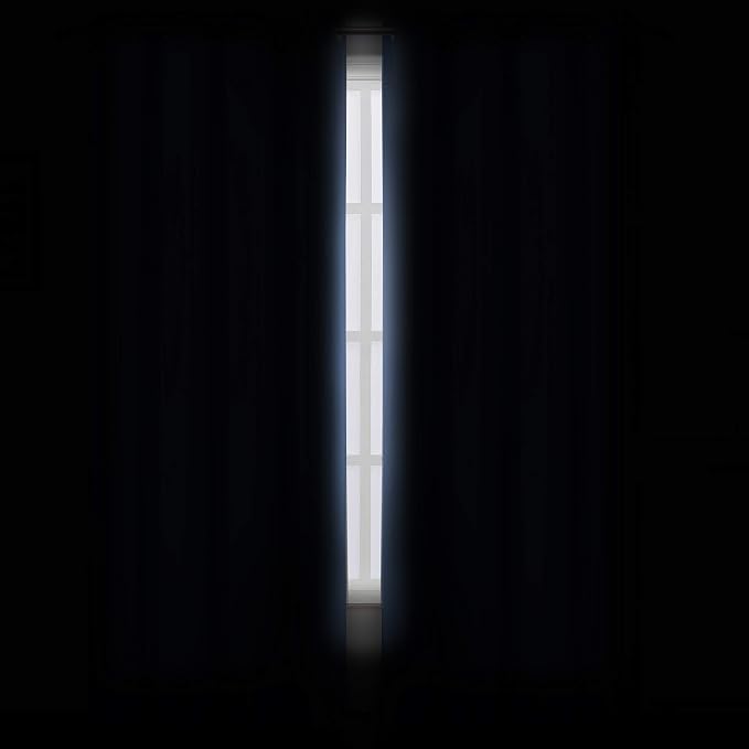 Sky Blue Thermal Blackout Curtains/52 x 108 Inch/Set of 2 Panels Room Darkening - Image 3