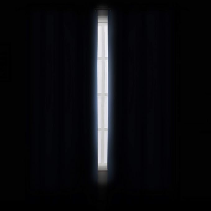 Sky Blue Thermal Blackout Curtains/42 x 72 Inch/Set of 2 Panels Room Darkening - Image 3