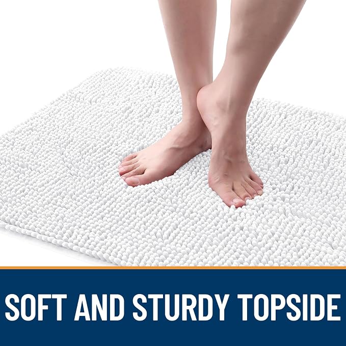 OLANLY Dog Door Mat for Muddy Paws 44x24, Super Absorbent Chenille Mud Mat | - Image 4